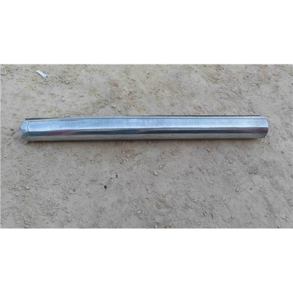 8 Lengths of Galvanized Round Duct Pipe 58''L 