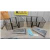 Image 1 : 2 Bicycle Delivery Baskets with Hardware 15'' x 21'' x 9'' D