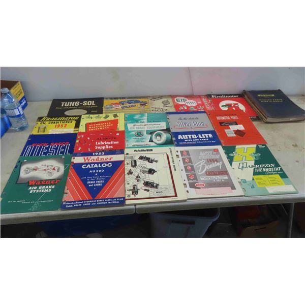 Assorted 1950s/60s Auto Parts Catalogues 