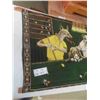 Image 2 : 'Dogs Playing Pool'' Wall Hanging 28'' x 54 1/2'' 
