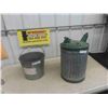 Image 1 : Galvanized Gas Can , Pail with Handle 
