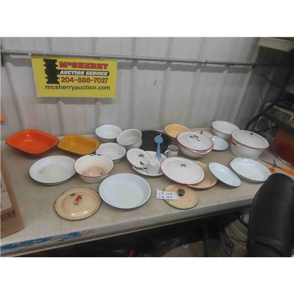 Enamelware Dishes 