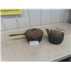 Image 1 : Cast Kettle , Cast Handled Pot with Lid 