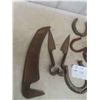 Image 2 : Horse Shoes , Sheep Shears , Sythe Blade , Pail 