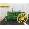 Image 2 : Antique Tin Metal Tractor and Trailer 20'' x 6'' x 6'' (Restored)