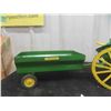 Image 7 : Antique Tin Metal Tractor and Trailer 20'' x 6'' x 6'' (Restored)