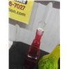Image 8 : Art Glass Decanter and Vase