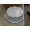 Image 2 : Enamel Basin , 2 Tri-Colour Pots 