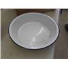 Image 3 : Enamel Basin , 2 Tri-Colour Pots 