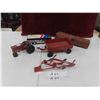 Image 1 : Pressed Metal Train Engine (Missing Wheels, See Photos) , Tractor , 