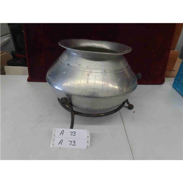 Pewter Spitoon with Stand 