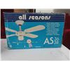 Image 2 : New Old Stock Ceiling Fan , 2 Crystal Shades 