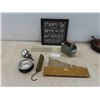 Image 1 : Vintage Harp Piano , Card Shuffler , 2 Gauges , Glass Face for 