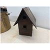 Image 2 : Brass Planter , Metal Bird House 