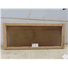 Image 1 : Wood Sash Window with Patterned and Coloured Glass 39'' x 16 1/4'' 