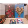 Image 1 : 2 Posters Deadpool & Minion 23'' x 34'' , 2 Pictures Batman & 