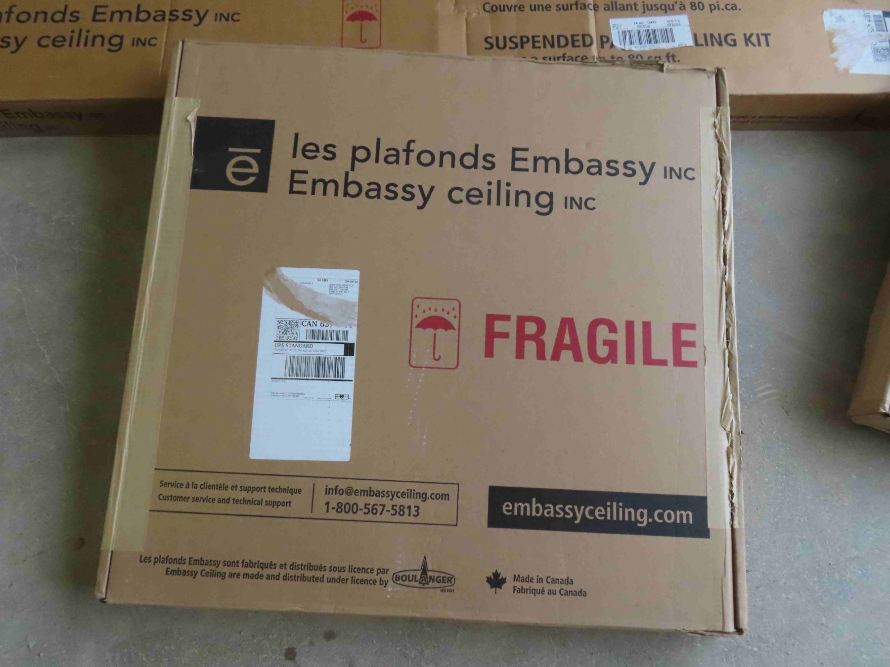 Embassy Drop Rough New Drop Embassy Ceiling : 1 Box Suspended Panel Ceiling , 2 - McSherry ...