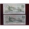 Image 4 : (4) 1979 Canadian $20.00 Bills 