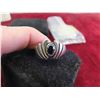 Image 2 : Sterling Silver and Black Onyx Ring Size 9.5 Total Weight 5.3 Grams