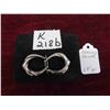 Image 1 : Sterling Silver Earrings Total Weight 1.8 Grams 
