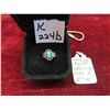 Image 1 : Sterling Silver and Turquoise Ring Size 3 Total Weight 2.1 Grams 