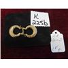 Image 1 : 10kt Gold Earrings Total Weight 1.8 Grams 