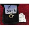 Image 1 : 14kt Gold with Diamond and Sapphire Ring Size 6 Total Weight 3.7 Grams