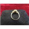 Image 2 : 14kt Gold with Diamond and Sapphire Ring Size 6 Total Weight 3.7 Grams