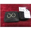 Image 1 : 10kt Gold Earrings Total Weight 0.8 Grams 