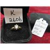 Image 1 : 10kt Gold and Diamond Ring Size 6 Total Weight 2.2 Grams 