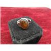 Image 3 : Sterling Silver and Amber Ring Size 10 Total Weight 3.8 Grams 