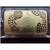 Image 2 : Australia 2011 Elizabeth II 100 Gram 999.9 Gold Plated Bar 