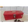 Image 2 : (2) 36'' Pipe Wrenches , Metal Tool Box with Odds