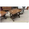 Image 8 : Coffee Table 16'' x 64'' x 24'' , 2 End Tables 22'' x 26'' x 18'' 