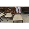 Image 2 : 6 Walnut Dining Room Chairs - 2 are Captain