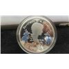 Image 2 : Princess Diana Silver Coin Englands Last Rose Blue Crystal Commemorative