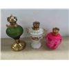 Image 3 : Mini Oil Lamps and Lamp Parts - Some Missing Chimneys 