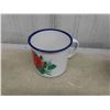 Image 4 : 17pcs Enamelware : Pitcher, Dipper, Pie Plate, Mugs & More 