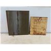 Image 2 : 2 Metal Signs : Manitoba Wildlife Management Area 12'' x 14'' , Fur Farm