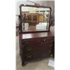Image 1 : Mahogany Dresser 36'' x 48'' x 23'' Plus Swinging Mirror 34'' x 41''