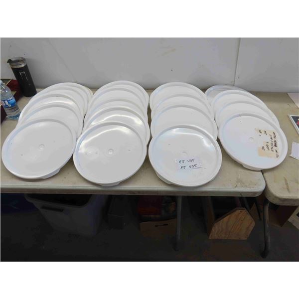 21 Plastic Pail Lids 