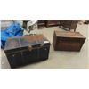 Image 1 : 2 Trunks (Rusty) 1 with Tray - 20'' x 36'' x 20'' & 20'' x 34'' x 18'' 