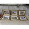 Image 1 : 6 Framed Prints 15'' x 17'' 