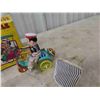 Image 2 : 3 Wind Up Toys : Photographer, Tricycle, Cowboy with Boxes