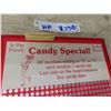 Image 2 : 1935 1 Cent Per Punch Candy Special 8 1/2'' x 8'' 