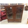 Image 1 : Walnut 2 Door China Cabinet Complete with Shelves 53'' x 45'' x 13'' 