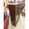 Image 2 : Walnut 2 Door China Cabinet Complete with Shelves 53'' x 45'' x 13'' 