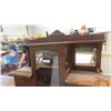 Image 2 : Oak China Cabinet 72'' H x 53'' W x 17'' D 