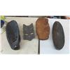Image 2 : 4 Wood Tribal Masks Largest 19'' x 8'' 