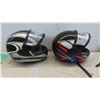 Image 3 : 2 SHC Full Face Helmets Size Medium & Unknown